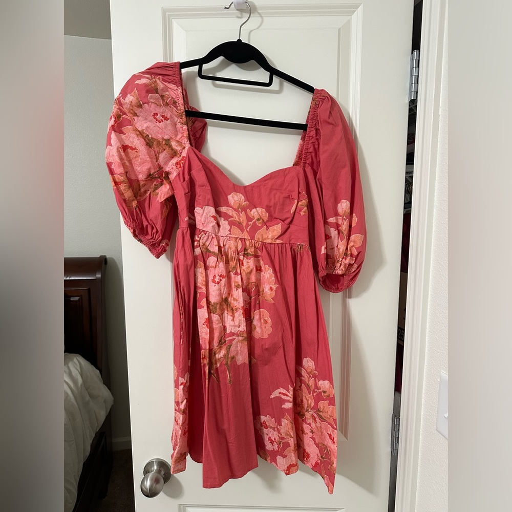 Free People Pink Floral Dress